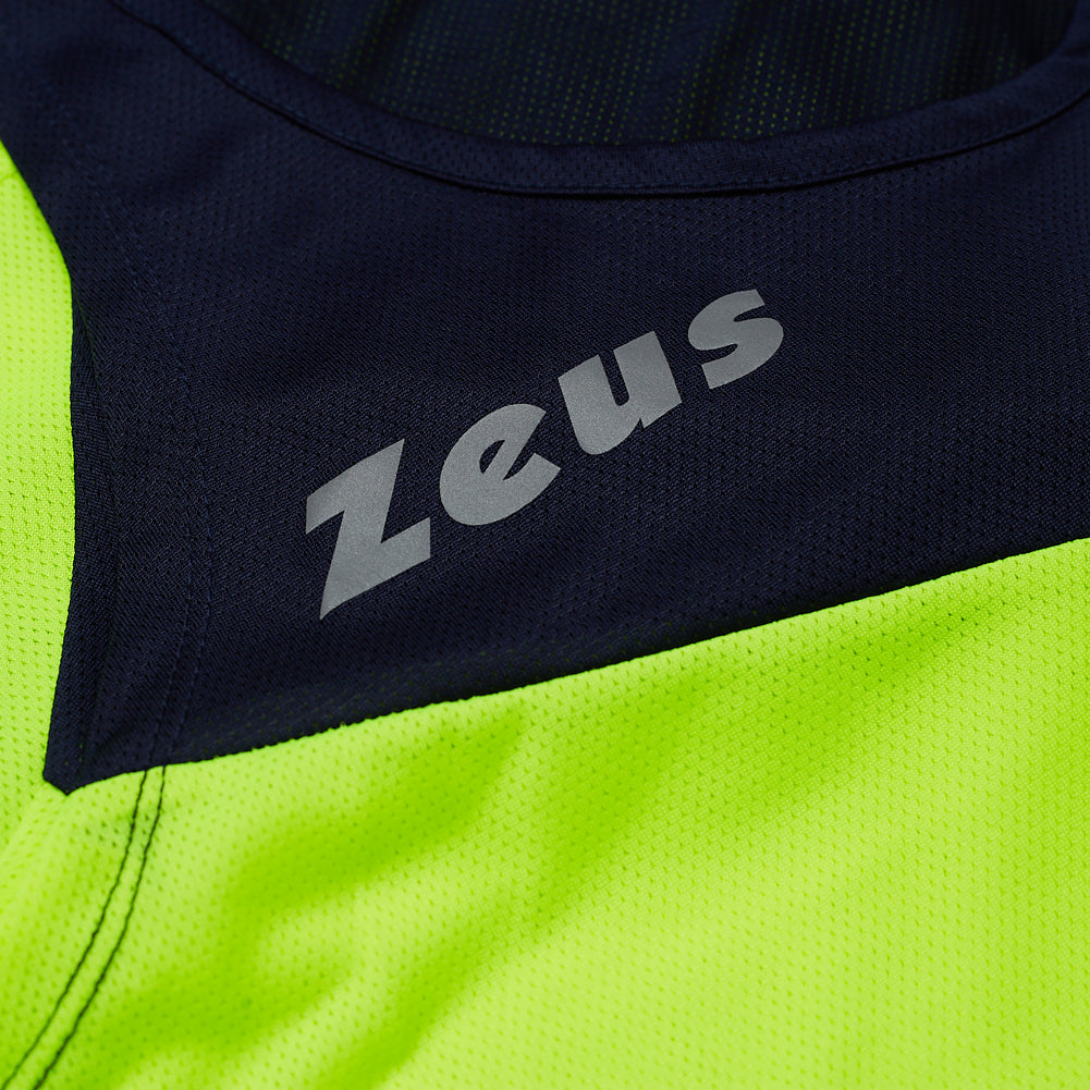 Zeus Kit Robert Uomo Tuta da atletica leggera Maglia con pantaloncini giallo
