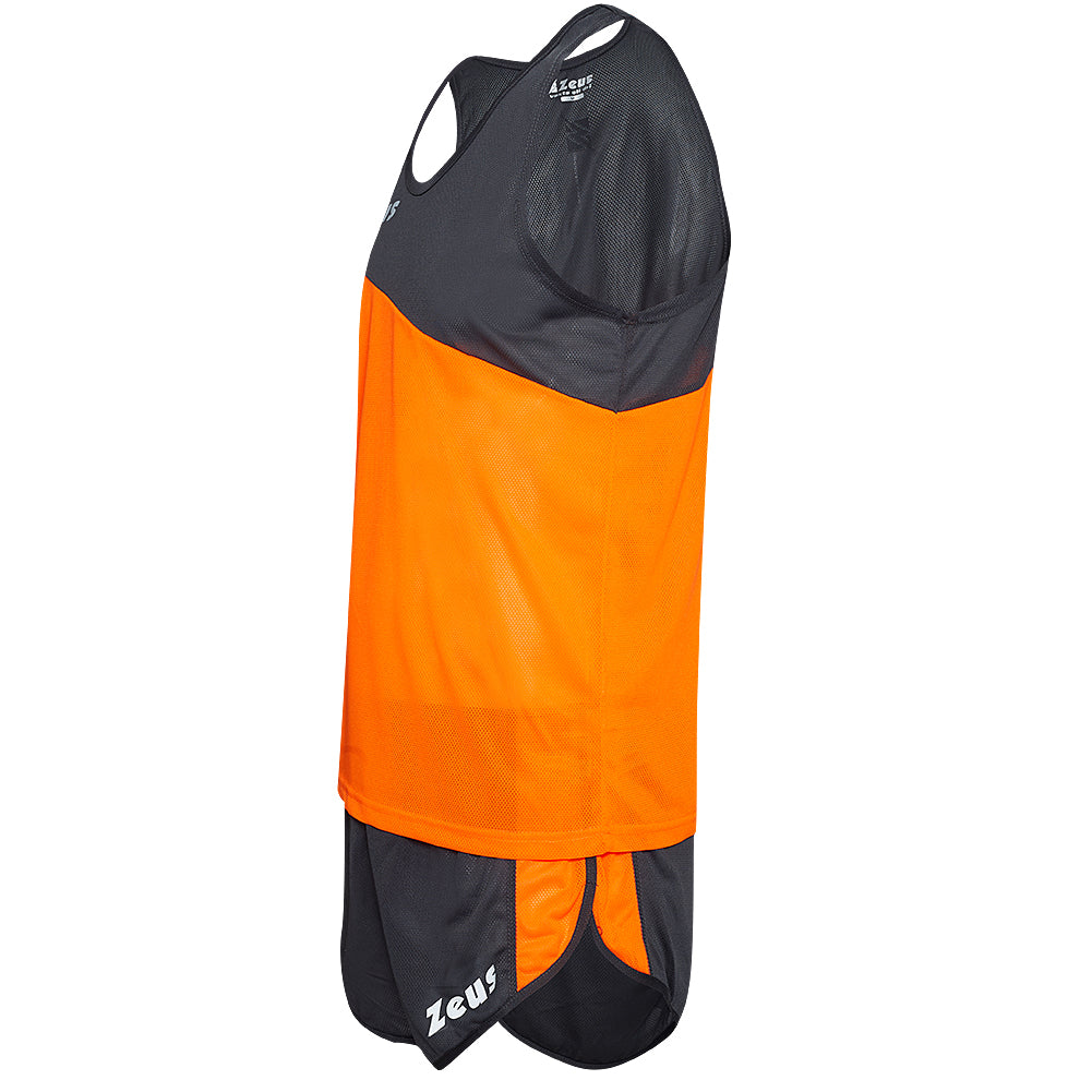 Zeus Kit Robert Uomo Tuta da atletica leggera Maglia con pantaloncini arancione