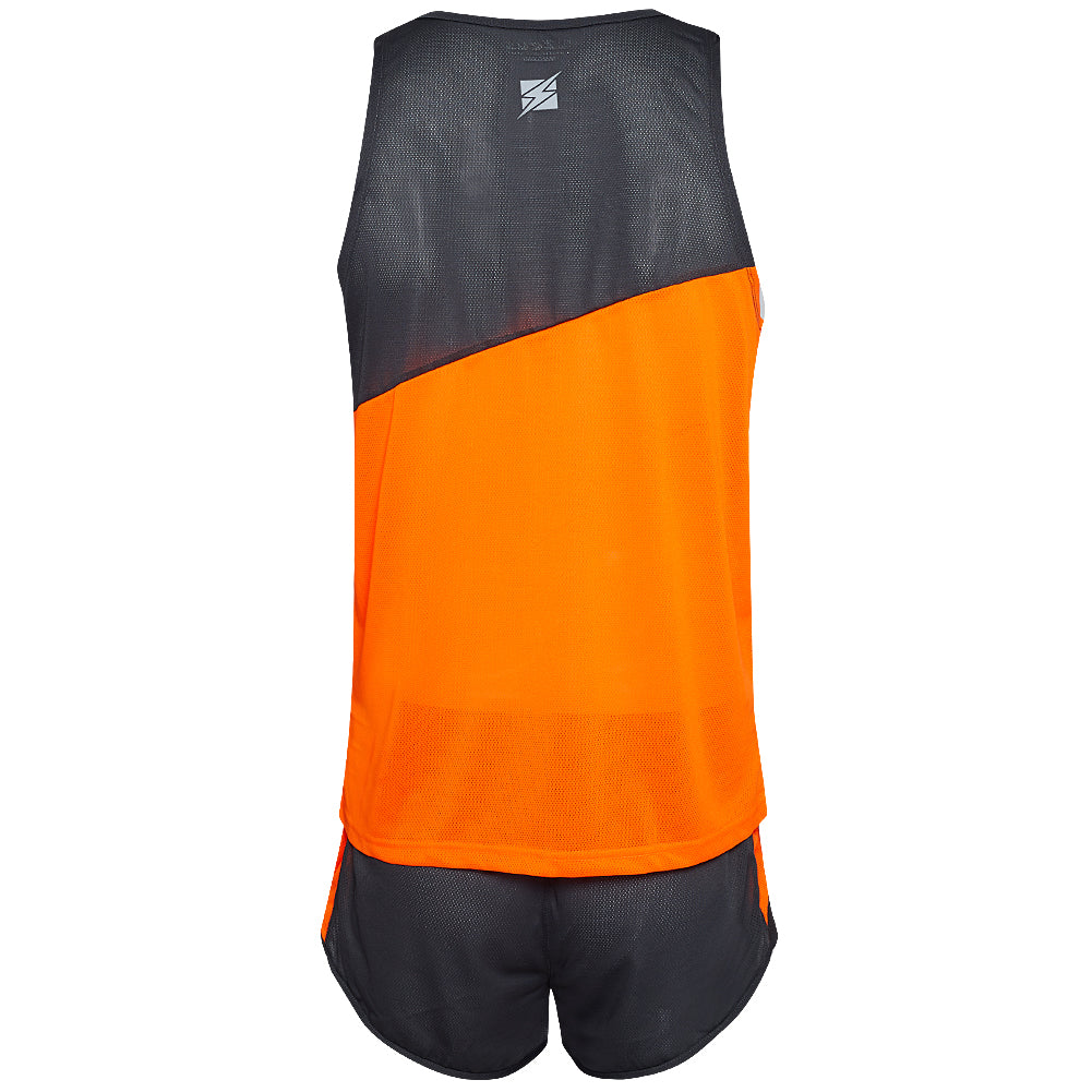 Zeus Kit Robert Uomo Tuta da atletica leggera Maglia con pantaloncini arancione
