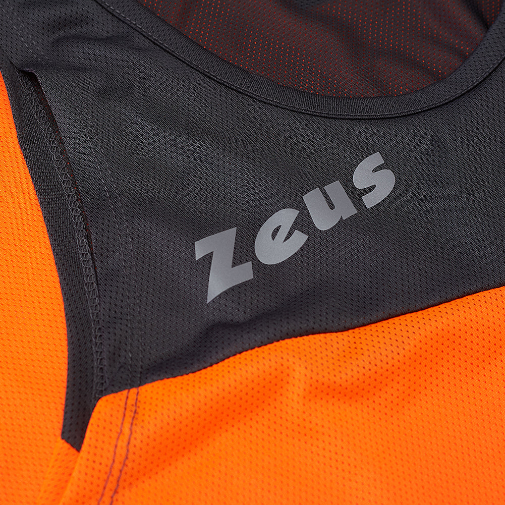 Zeus Kit Robert Uomo Tuta da atletica leggera Maglia con pantaloncini arancione