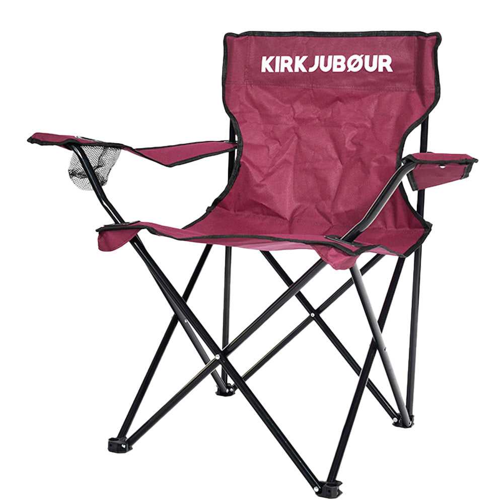 KIRKJUBØUR® "Njörd" Campingstuhl weinrot