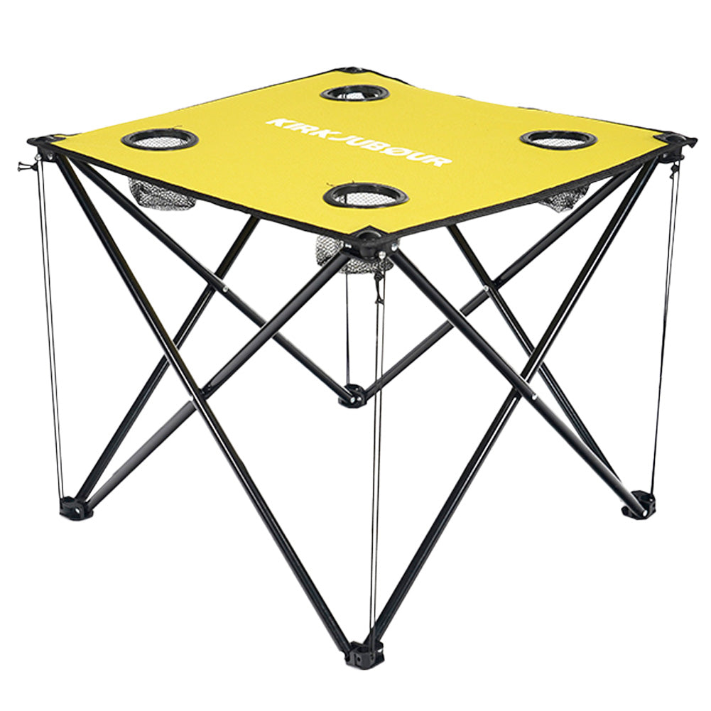 KIRKJUBØUR® "Solkatt" faltbarer Campingtisch ocker