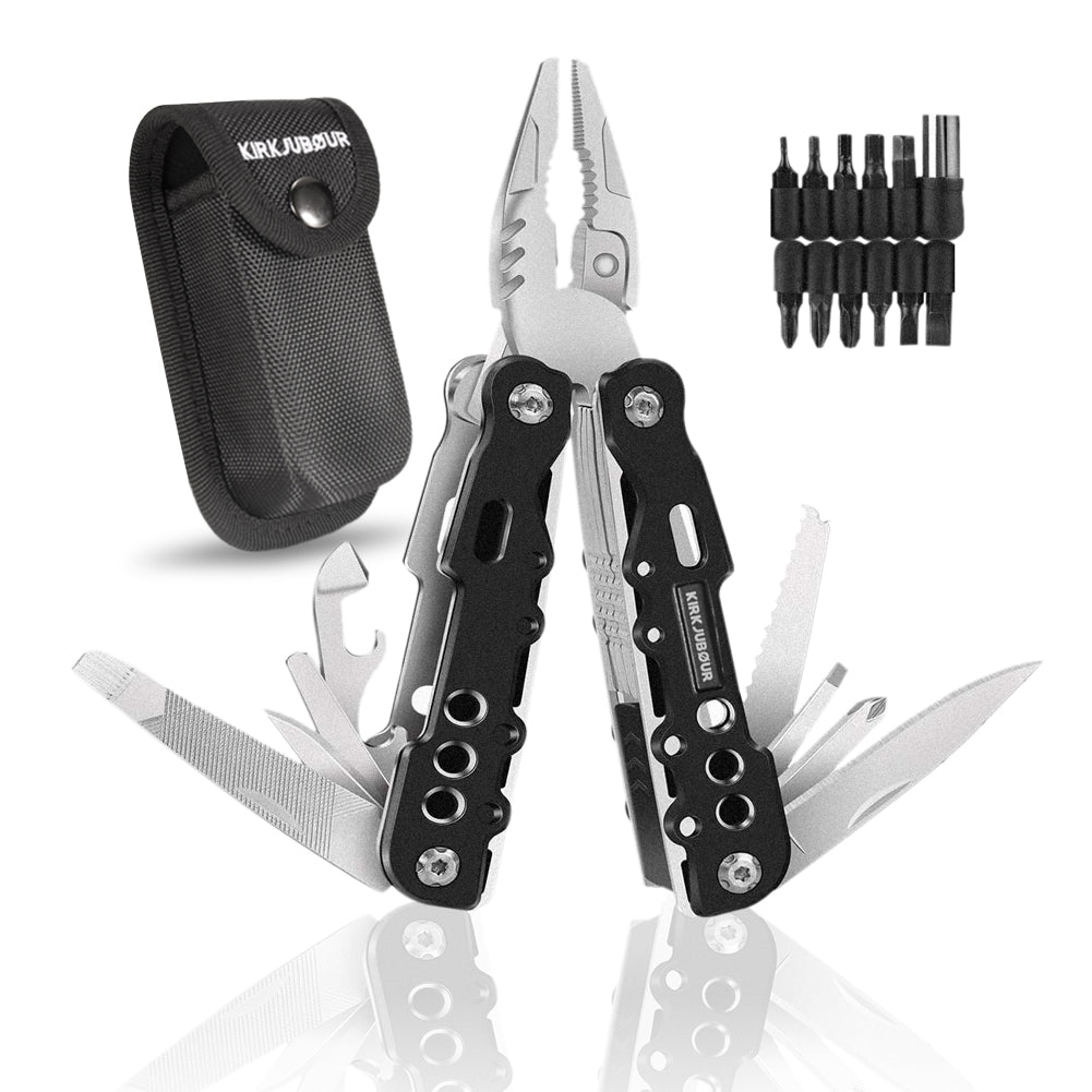 KIRKJUBØUR® "Hödur" Edelstahl 14-in-1 Multifunktionswerkzeug