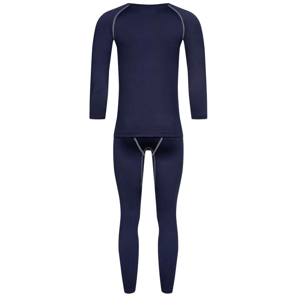 KIRKJUBÃUR Â® "Hafjall" Uomo Set di underwear termico 2 pezzi blu