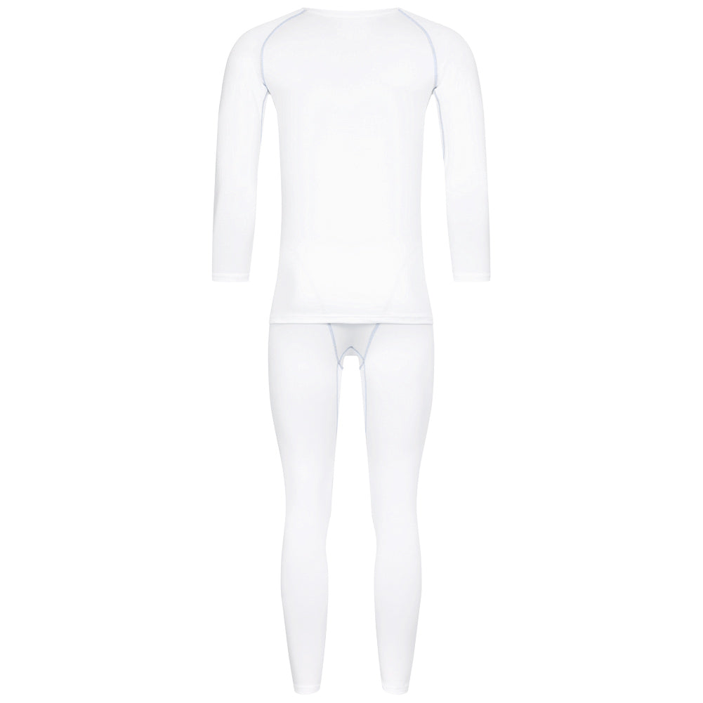 KIRKJUBÃUR Â® "Hafjall" Uomo Set di underwear termico 2 pezzi bianco
