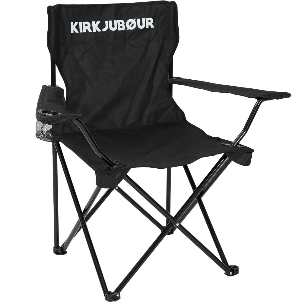KIRKJUBØUR® "Njörd" Campingstuhl schwarz