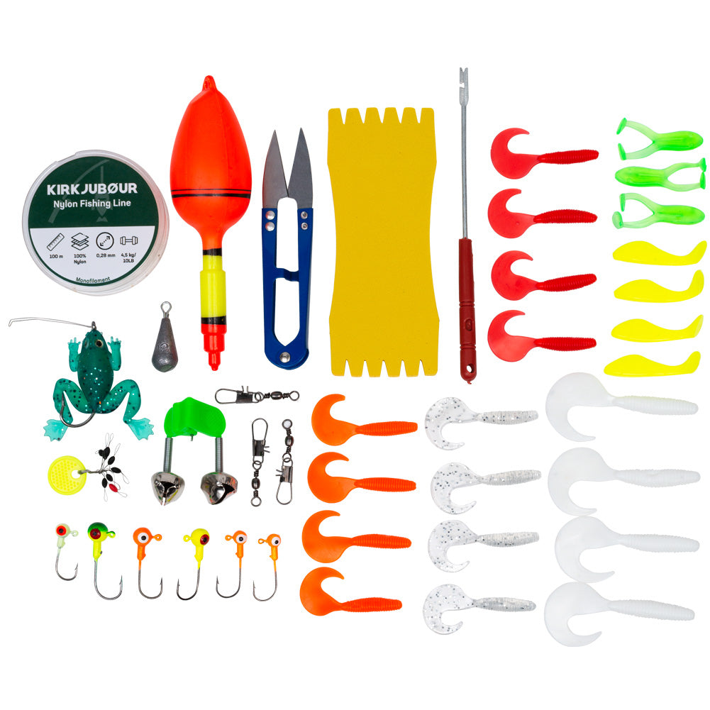 KIRKJUBÃUR Â® "Agnatha" Set di canne da pesca telescopiche 2,40 m