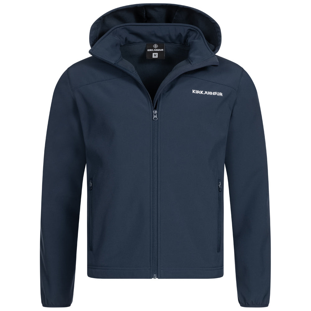 KIRKJUBØUR® "Hestur" Herren SOFTSHELLjacke 10.000 mm Wassersäule blau