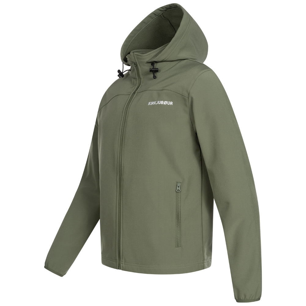 KIRKJUBØUR® "Hestur" Herren SOFTSHELLjacke 10.000 mm Wassersäule grün
