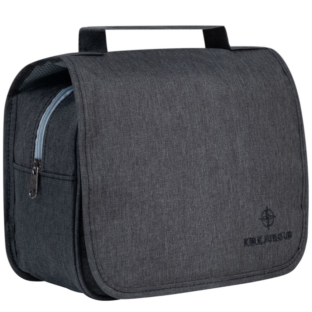 KIRKJUBØUR® "Rejser" Outdoor Kulturtasche zum Aufhängen schwarz