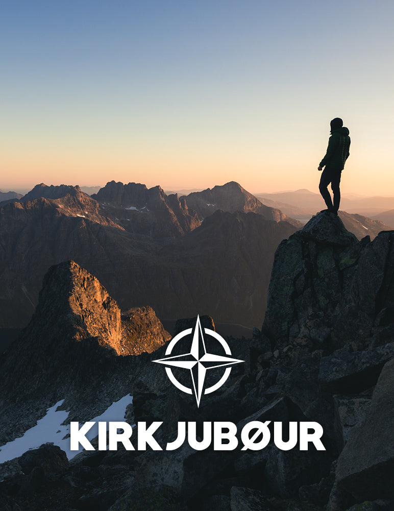 KIRKJUBÃUR Â® "Hafjall" Uomo Set di underwear termico 2 pezzi blu