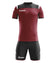 Zeus Kit Vesuvio Kit da calcio 2 pezzi rosso scuro nero – 3XS 122-128