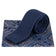 Lambretta Paisley Herren Strickkrawatte und Einstecktuch LAMAW2312-NAVY – Einheitsgröße