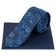 Lambretta Paisley Herren Strickkrawatte und Einstecktuch LAMAW2314-NAVY – Einheitsgröße