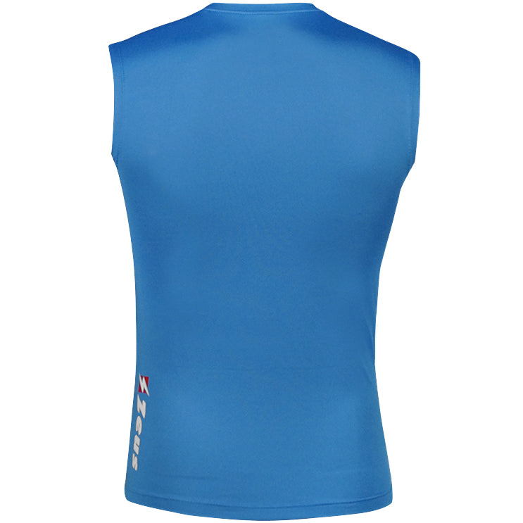 Zeus Fisiko Baselayer Maglia smanicata aderente royal blue