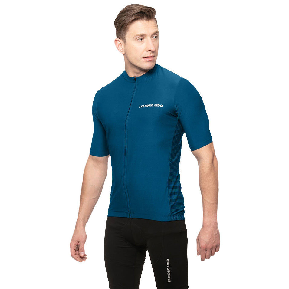 LEANDRO LIDO "Portofino" Herren Radsport Kurzarm Trikot blau