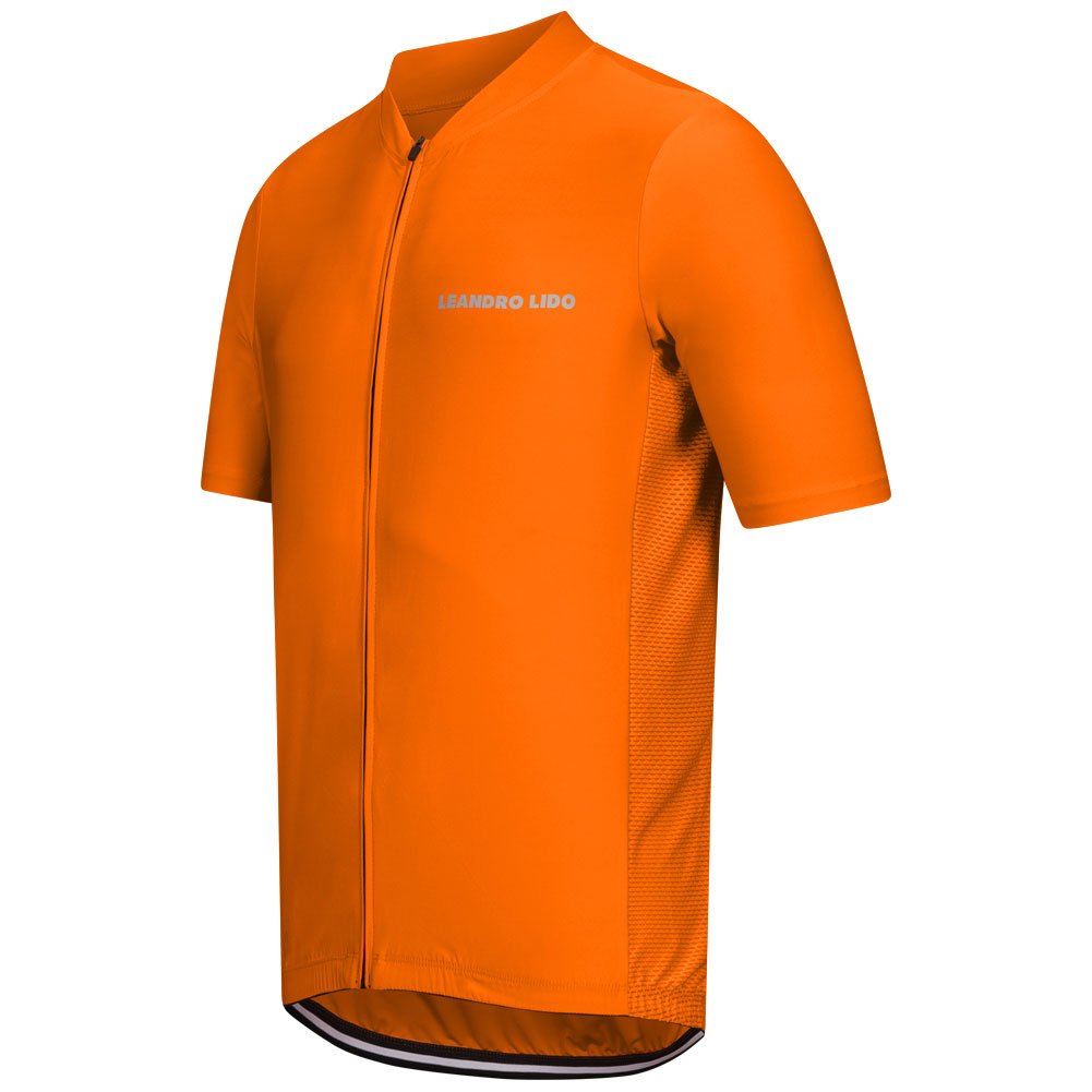LEANDRO LIDO "Portofino" Herren Radsport Kurzarm Trikot orange