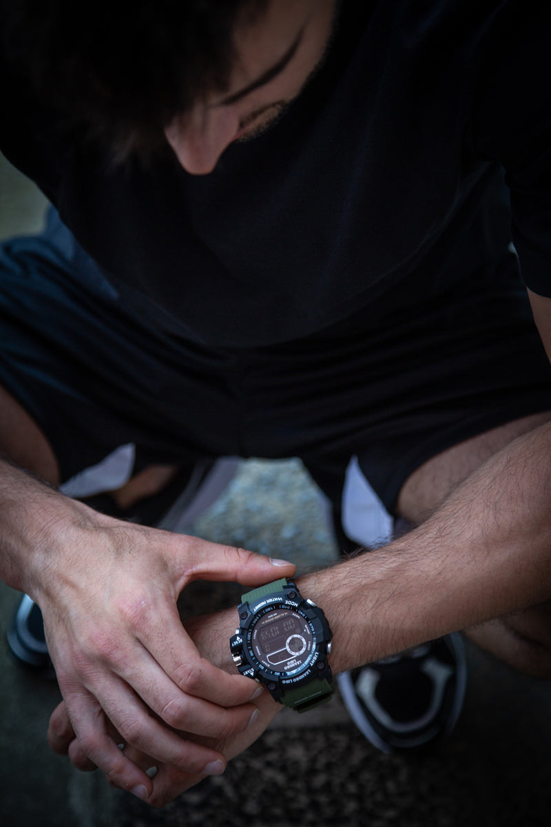 LEANDRO LIDO "Palermo" Unisex Orologio sportivo verde scuro