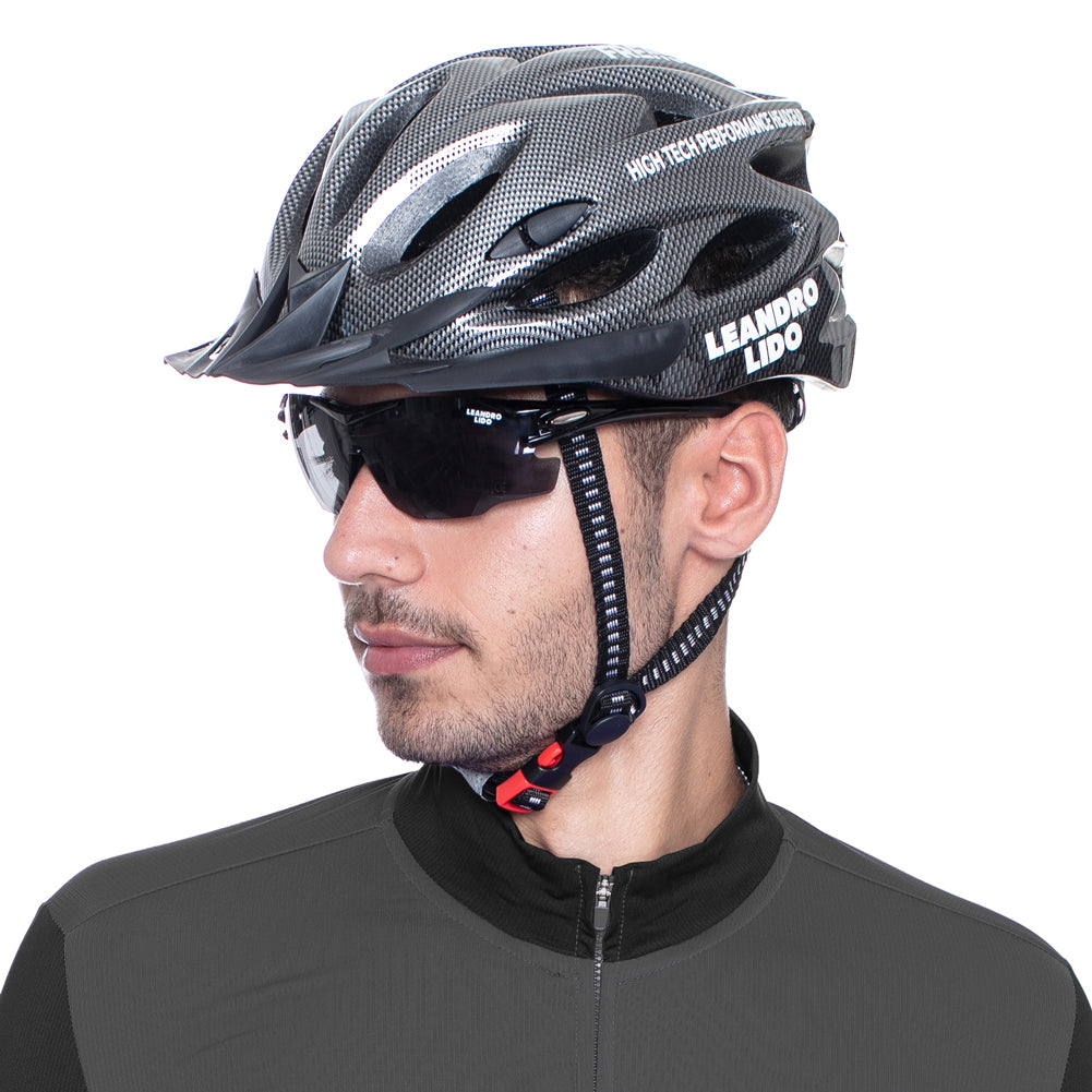 LEANDRO LIDO Freno casco bici da ciclismo high tech nero