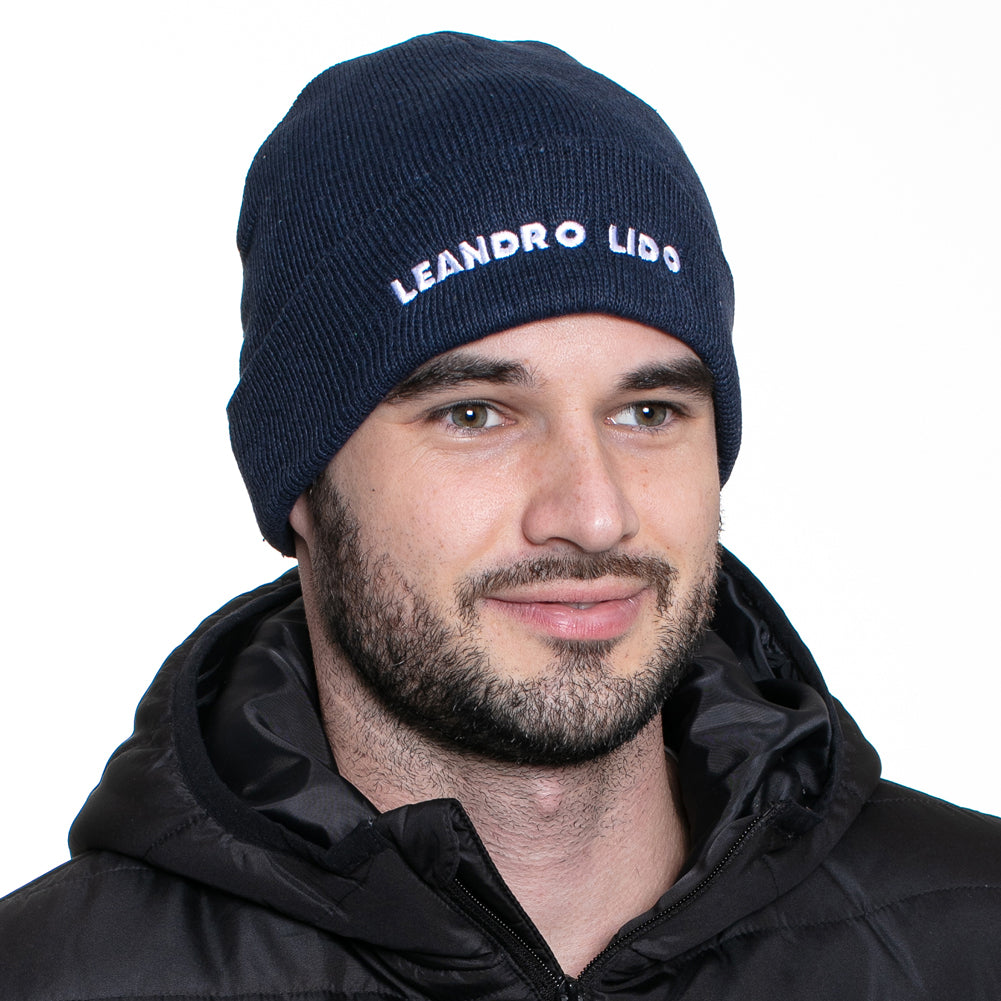 LEANDRO LIDO "Callata" Beanie Berretto invernale marina