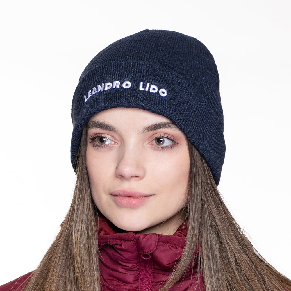 LEANDRO LIDO "Callata" Beanie Berretto invernale marina