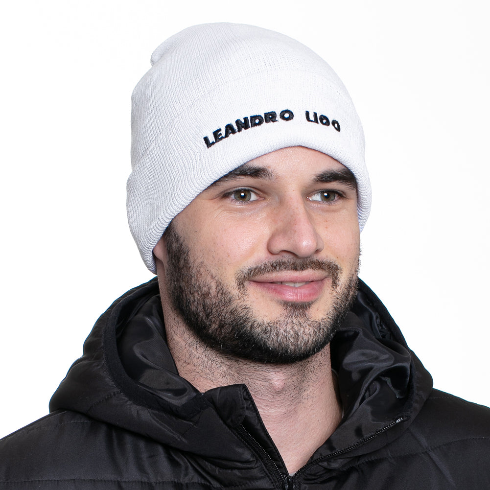 LEANDRO LIDO "Callata" Beanie Berretto invernale bianco