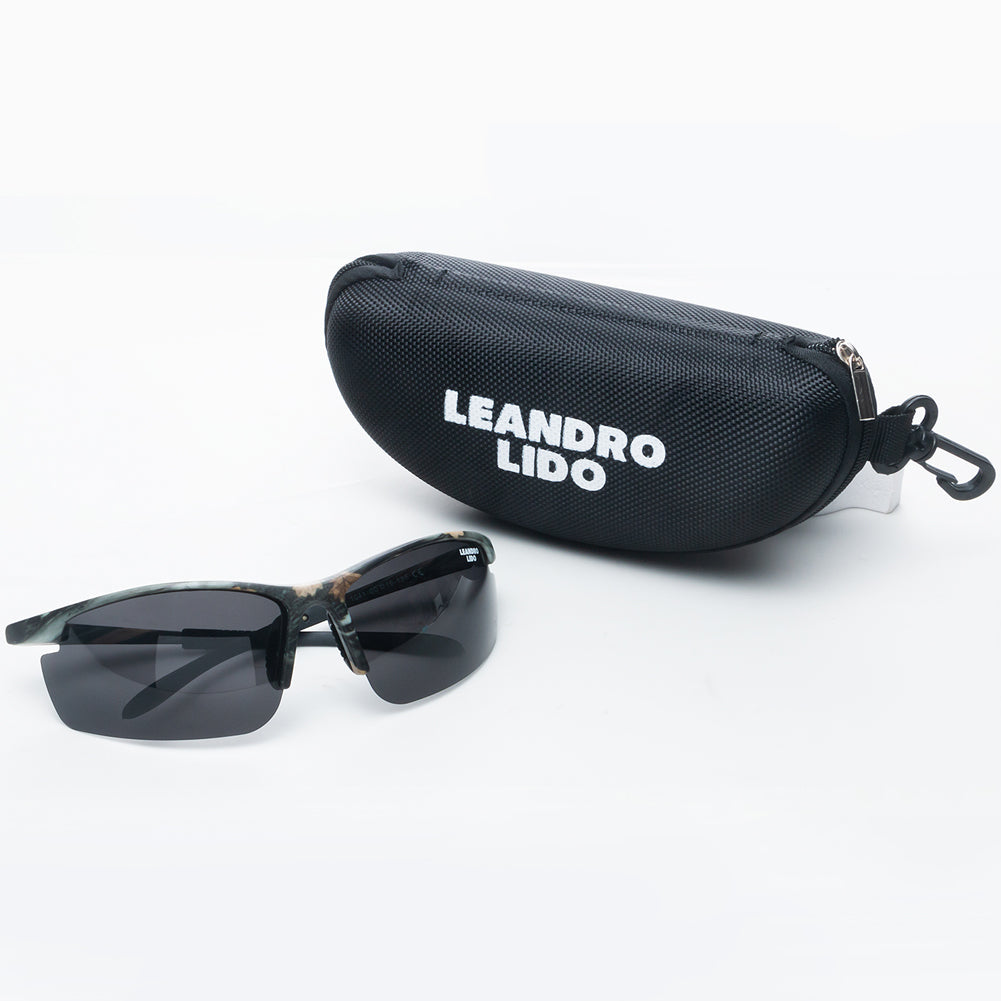 LEANDRO LIDO Power Occhiali da sole sportivi mimetico/nero