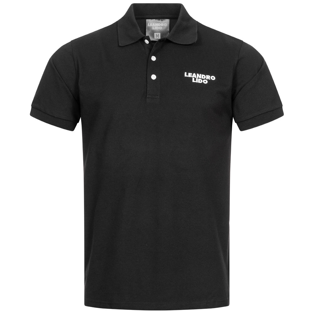 LEANDRO LIDO "Sorrent" Herren Polo-Shirt schwarz