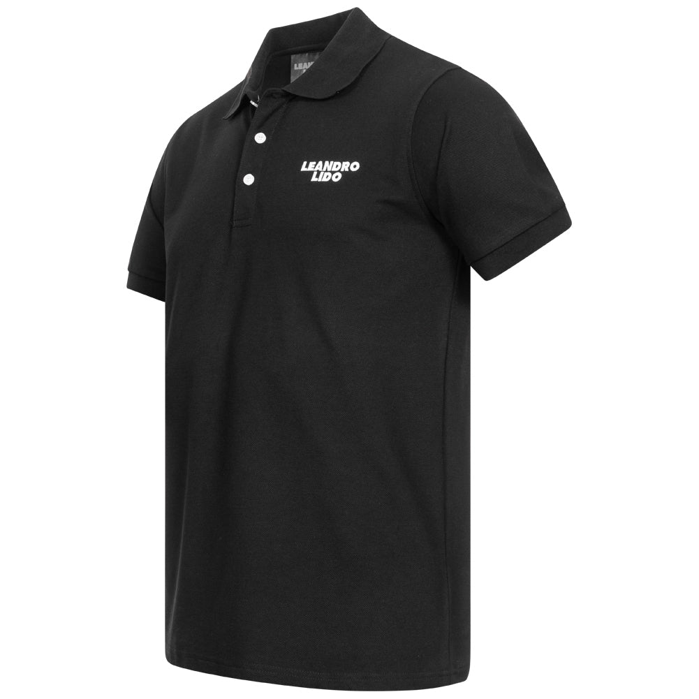 LEANDRO LIDO "Sorrent" Herren Polo-Shirt schwarz