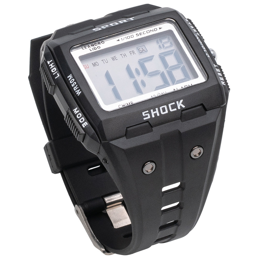 LEANDRO LIDO "Sterpeto" Unisex Sport Uhr schwarz