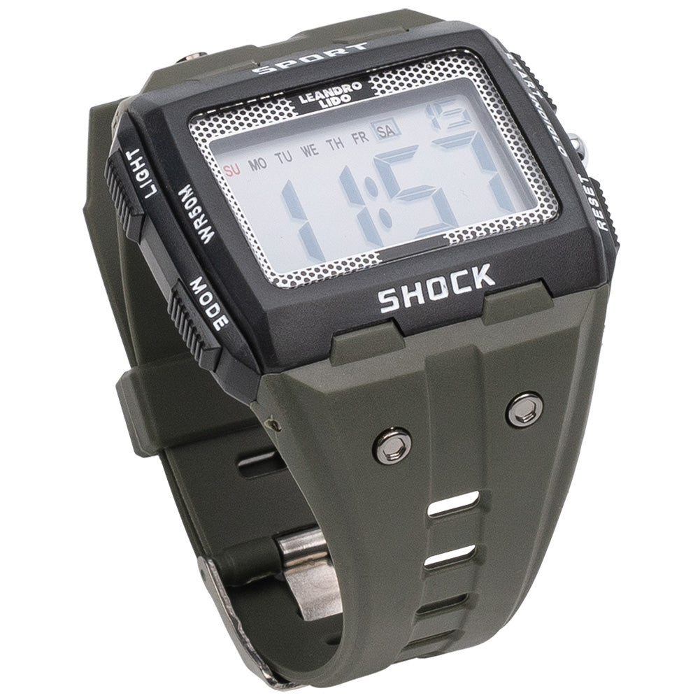 LEANDRO LIDO "Sterpeto" Unisex Sport Uhr grün