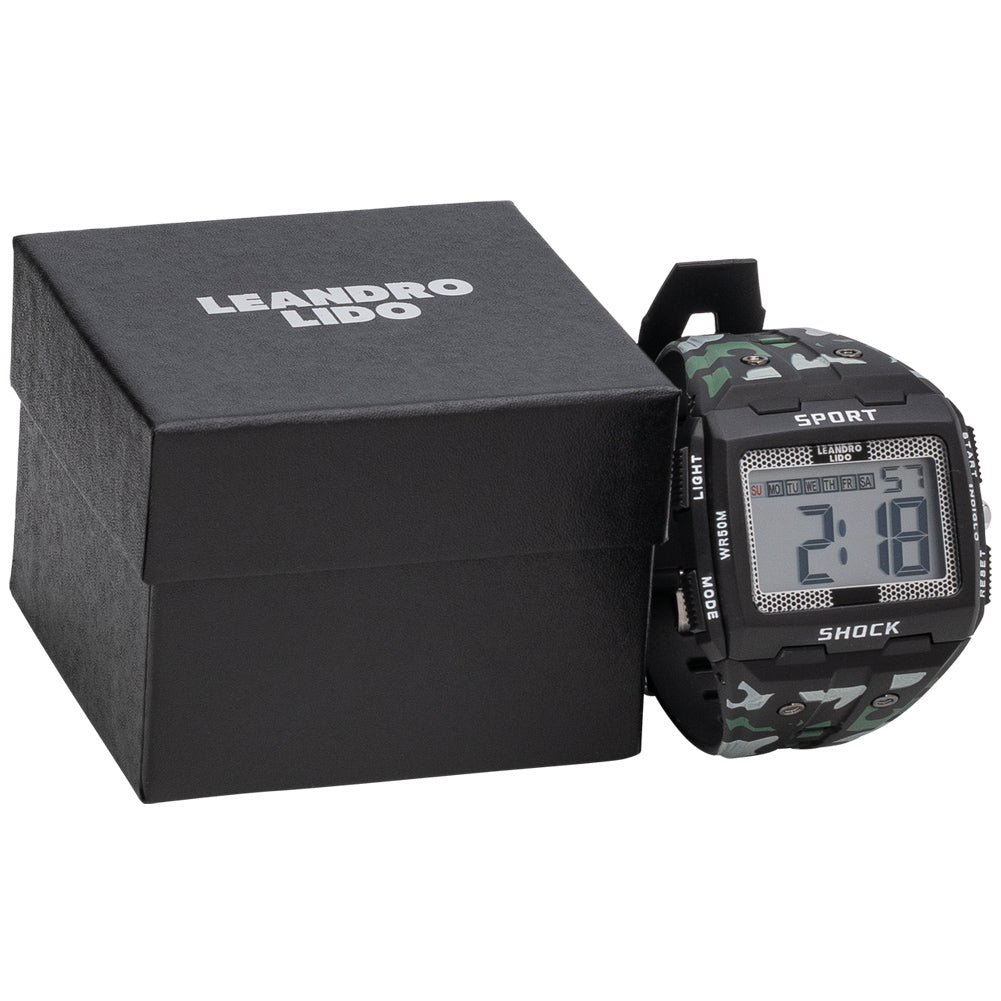 LEANDRO LIDO "Sterpeto" Unisex Sport Uhr camouflage