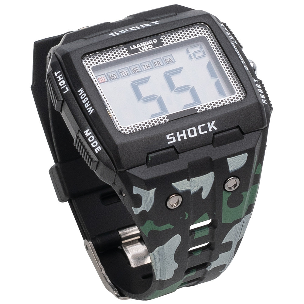 LEANDRO LIDO "Sterpeto" Unisex Sport Uhr camouflage