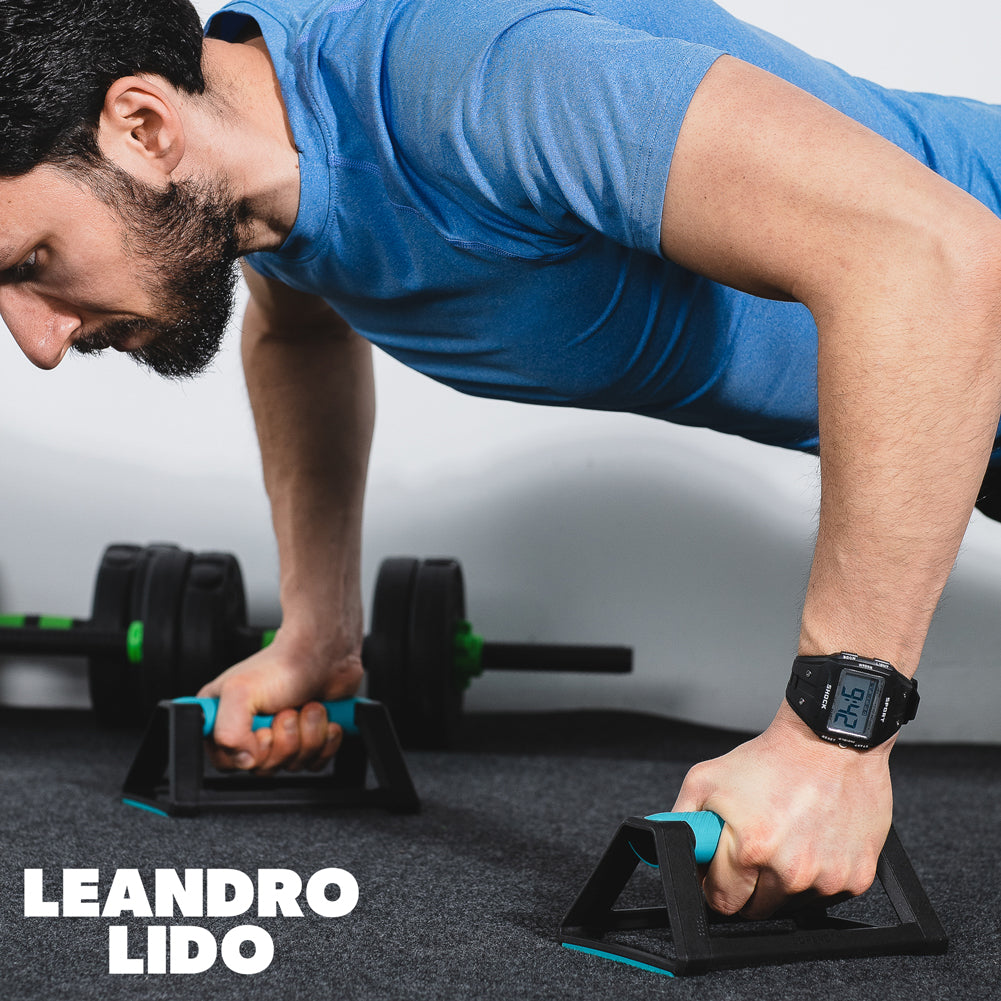 LEANDRO LIDO "Sterpeto" Unisex Sport Uhr schwarz gepunktet