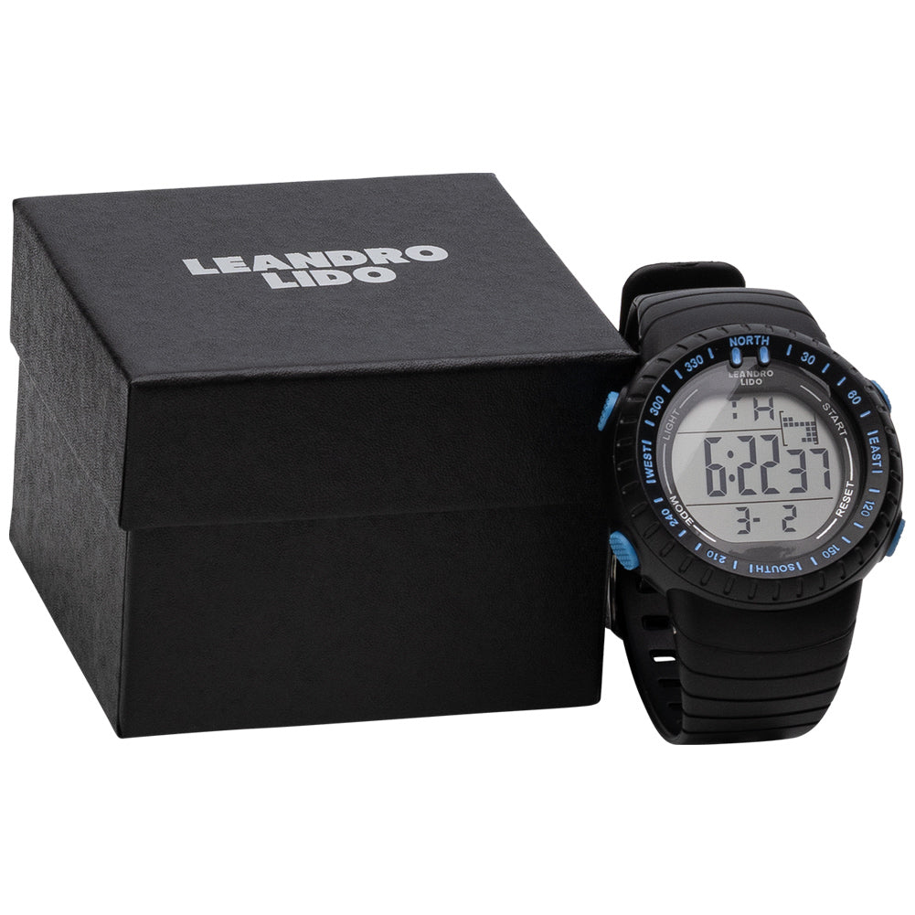 LEANDRO LIDO "Vescia" Unisex Sport Uhr schwarz/blau