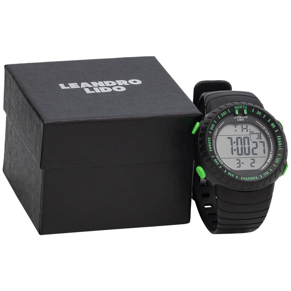 LEANDRO LIDO "Vescia" Unisex Sport Uhr schwarz/grün