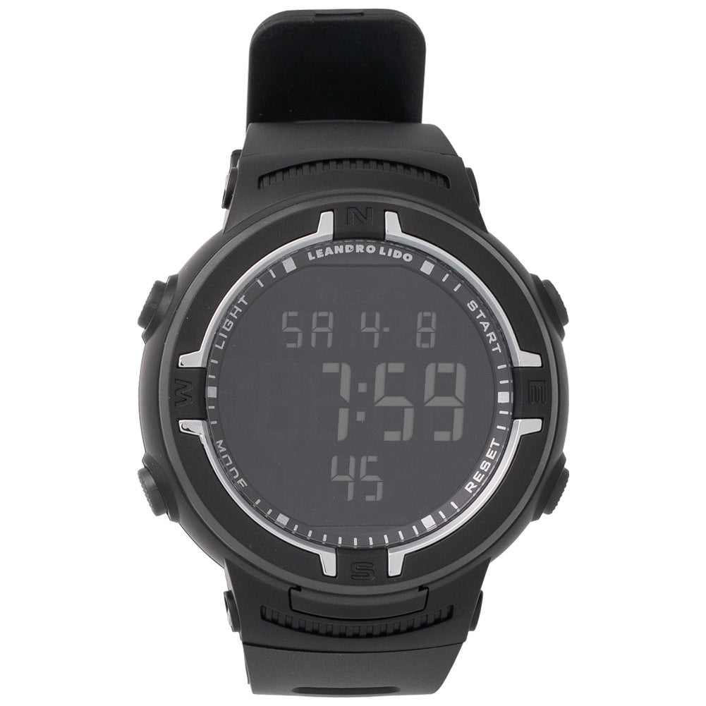 LEANDRO LIDO "Vernazza" Unisex Sport Uhr schwarz/weiß