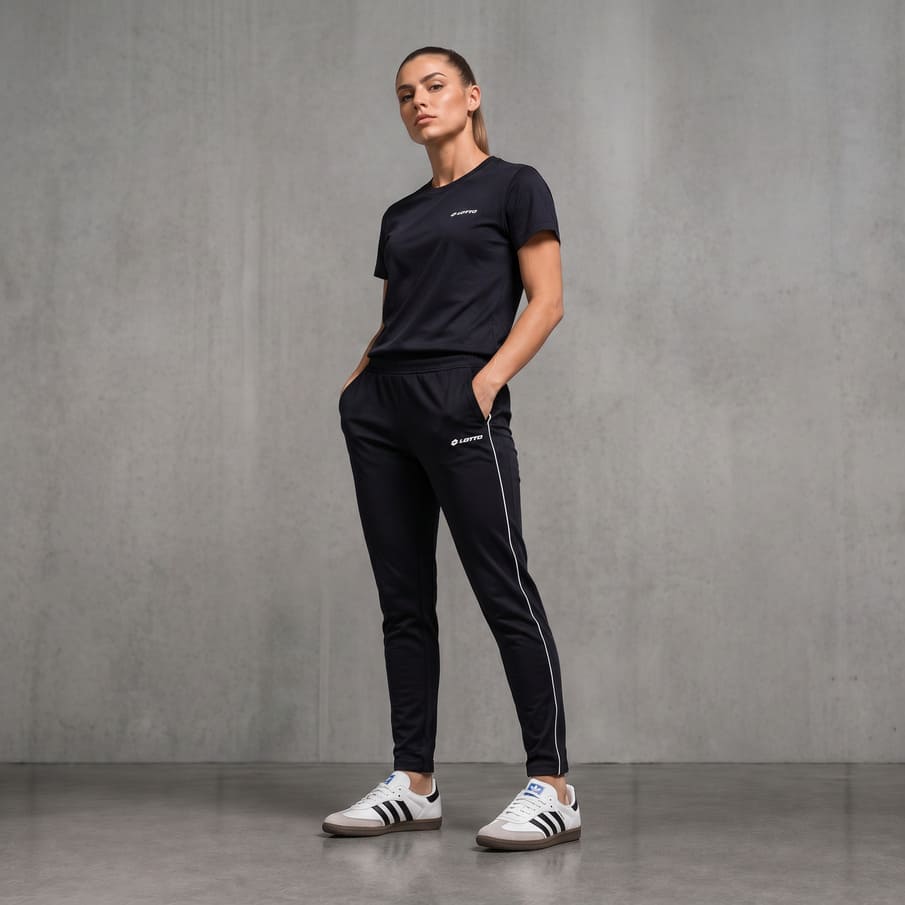 Lotto Damen Trainingshose schwarz LPTY10001NET-Black