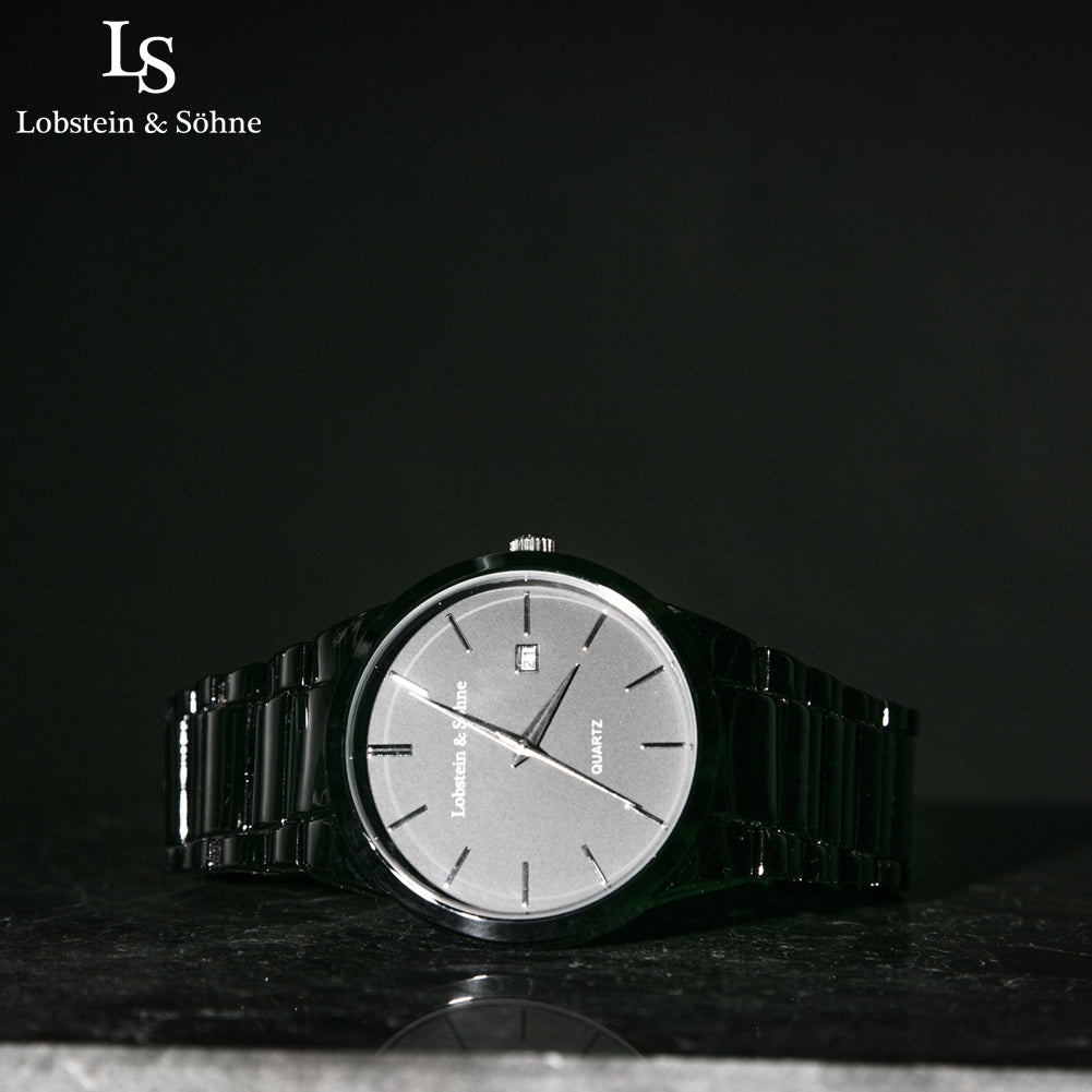 Lobstein & Söhne® "Oskar" Uhr schwarz