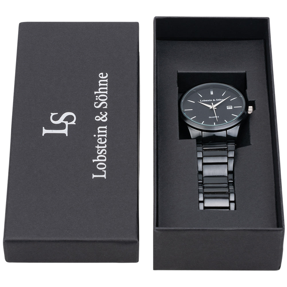 Lobstein & Söhne® "Oskar" Uhr schwarz