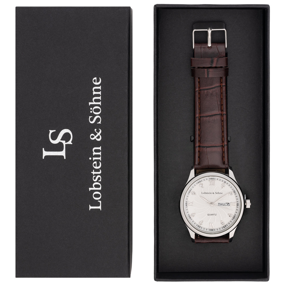 Lobstein & Söhne® "Augustus" Uhr braun