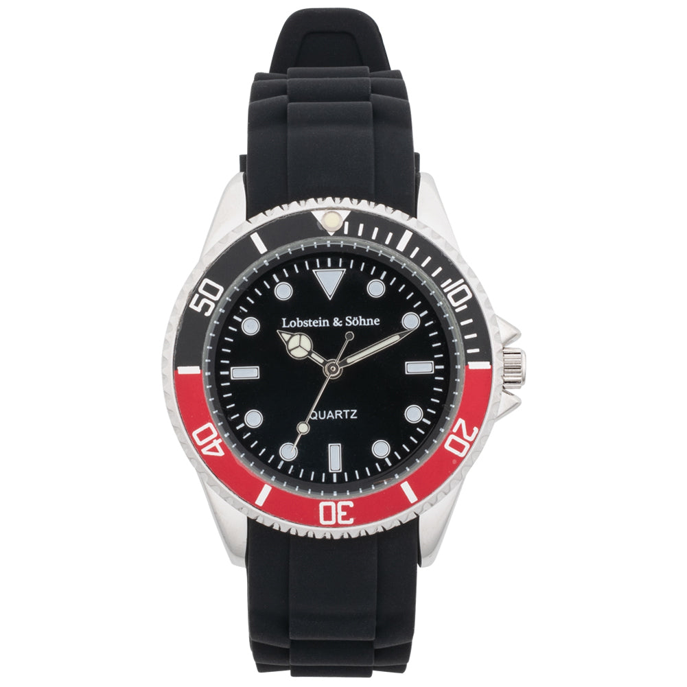 Lobstein & Söhne® "Konstantin" Uhr schwarz/rot