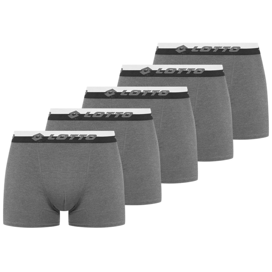 Lotto Retro Herren Boxershorts 5er-Pack anthrazit MBXY10001REW-ANTRA