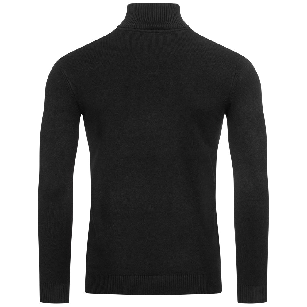 MONT EMILIAN "Le Mans" Herren Rollkragenpullover schwarz