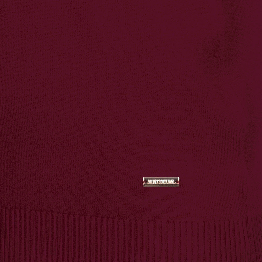 MONT EMILIAN "Le Mans" Herren Rollkragenpullover weinrot