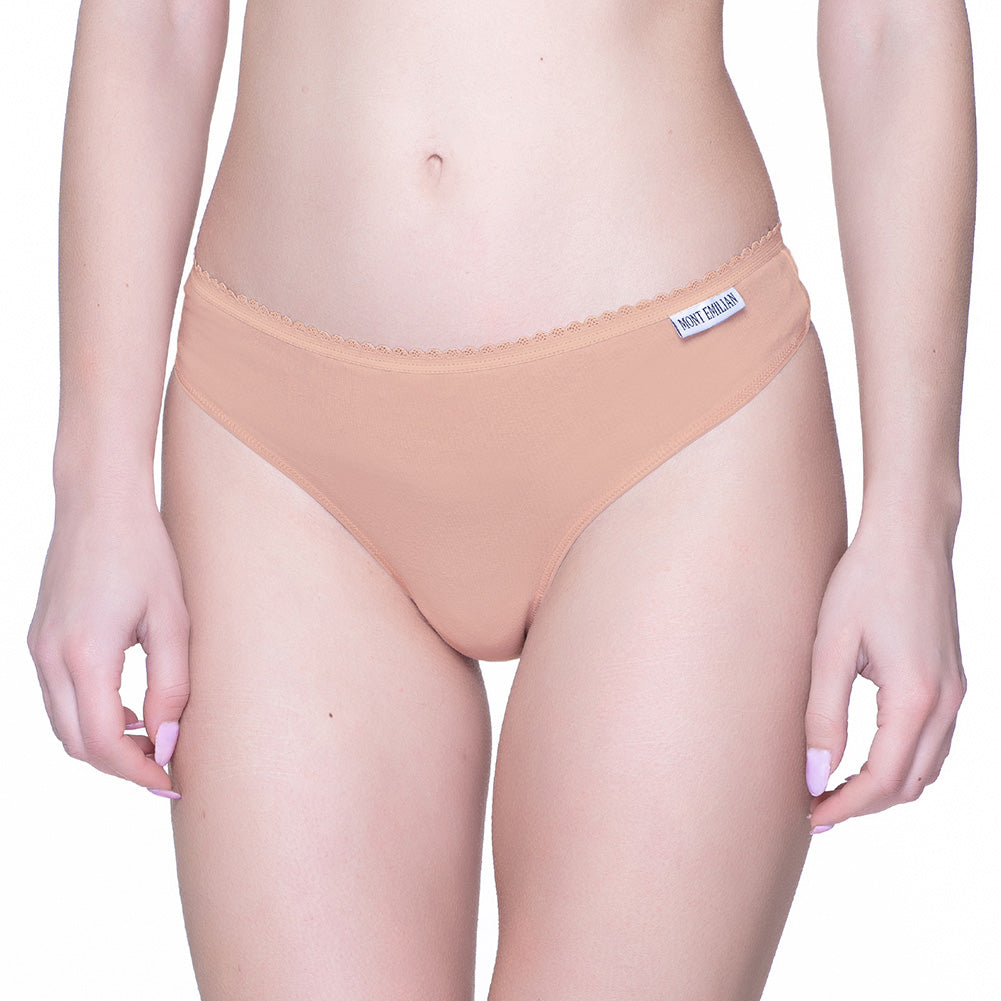 MONT EMILIAN "Nimes" Damen Tanga 6er-Pack rosa