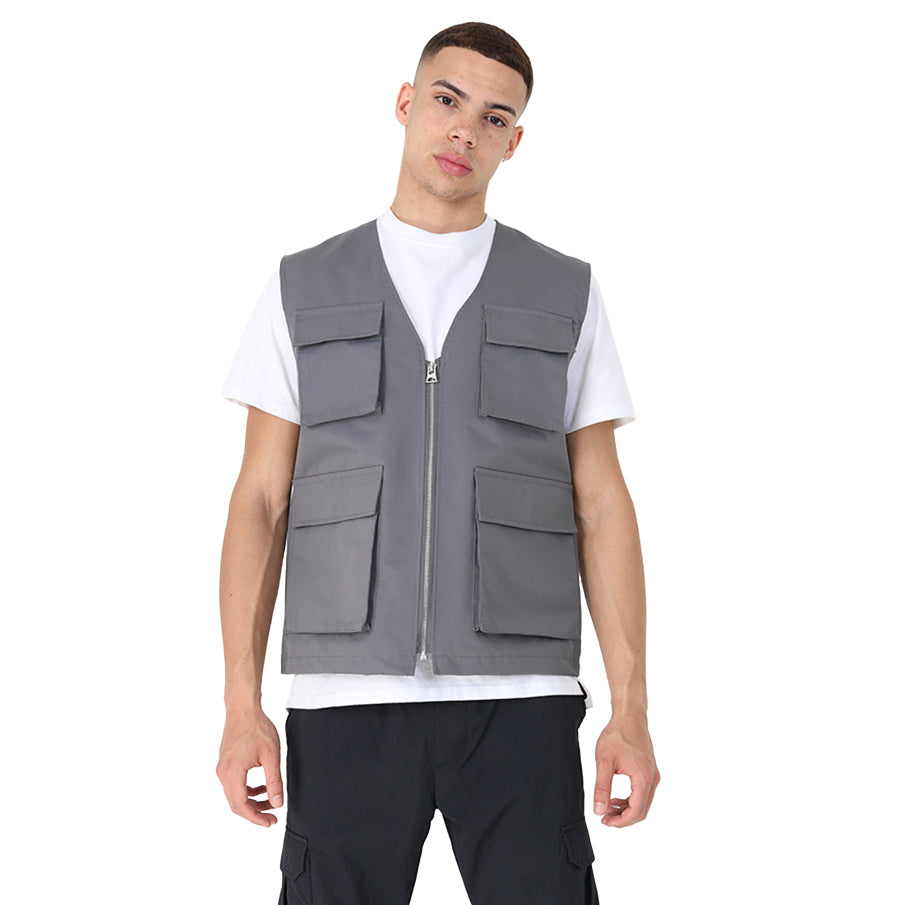 BRAVE SOUL® Radar Utility Herren Cargo Weste MJK-RADAR-1