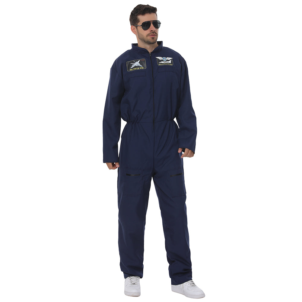 Pilot Kampfjet Kostüm "Air Force" MIESEPETER® navy