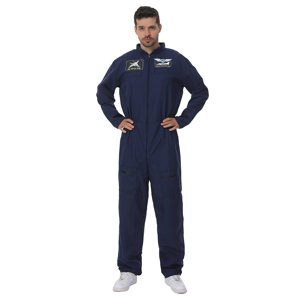 Pilot Kampfjet Kostüm "Air Force" MIESEPETER® navy