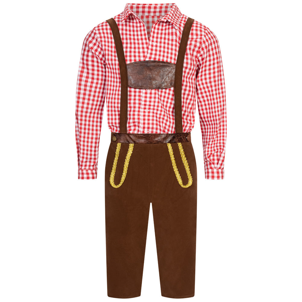 Trachtenset Herren Oktoberfest-Kostüm MIESEPETER® rot